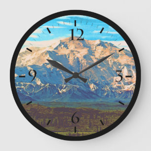 Relógio Grande Vintage USA Alaska Mt Mckinley Parque Nacional