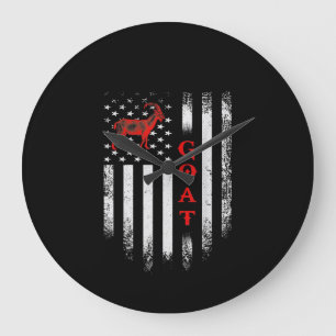 Relógio Grande Vintage USA Flag Goat