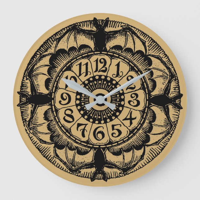 Relógio Grande Vintage Victorian Era Gothic Bat (Frente)