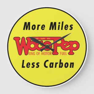 Relógio Grande Vintage Woco Pep Motor Wall Clock