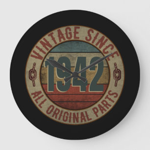 RELÓGIO GRANDE VINTAGEM DESDE 1942 TODAS AS PARTES ORIGINAIS