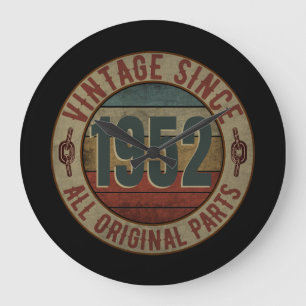 RELÓGIO GRANDE VINTAGEM DESDE 1952 DE TODAS AS PARTES ORIGINAIS