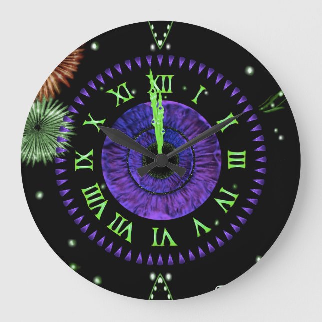 Relógio Grande Violet Midnight Clock (Frente)