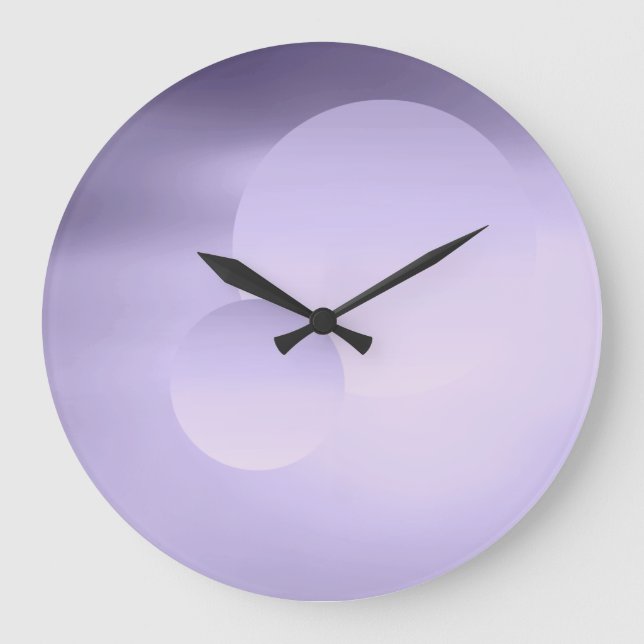 Relógio Grande Violet Moon e Planet Wall Clock (Frente)
