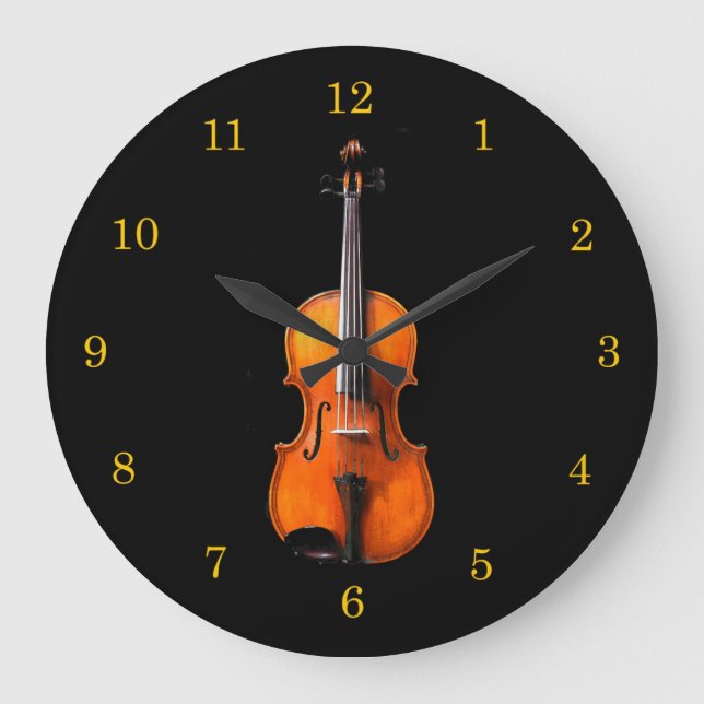 Relógio Grande Violin ou Viola Clock (Frente)