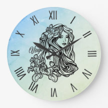 Virgo Zodíaco Nebuloso em Numerais Romanos