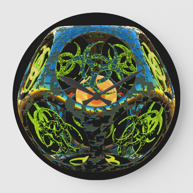 Relógio Grande Vírus de computador alimentado por singularidade (Frente)