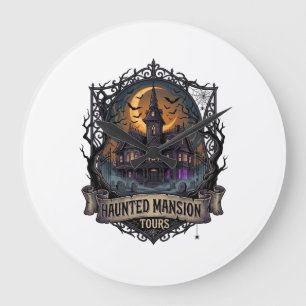 Relógio Grande Visitas à Mansão Assombrada Halloween Casa Gótica