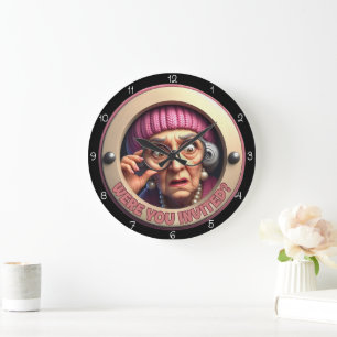 Relógio Grande Você Foi Convidados? Decoração de Parede