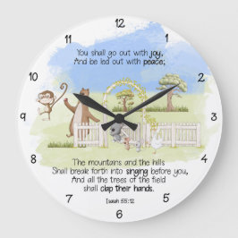 Relógio Grande Você Sairá Com Joy Isaiah 55:12