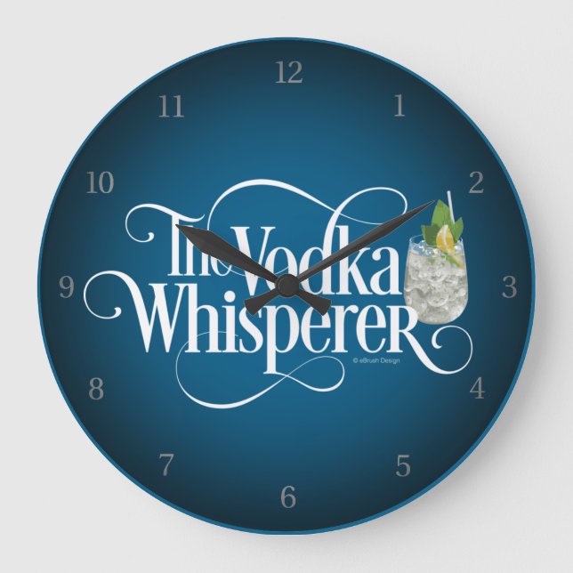 Relógio Grande Vodka Whisperer Large Clock (Frente)