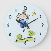 Vôo feericamente do anjo feliz lunático fora