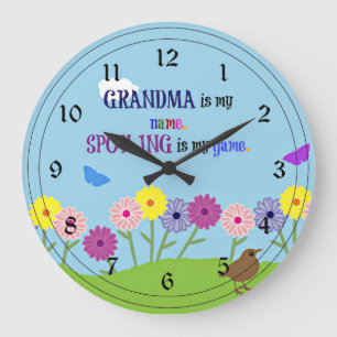 Relógio Grande Vovó é meu nome. Estragar é o meu Jogo.