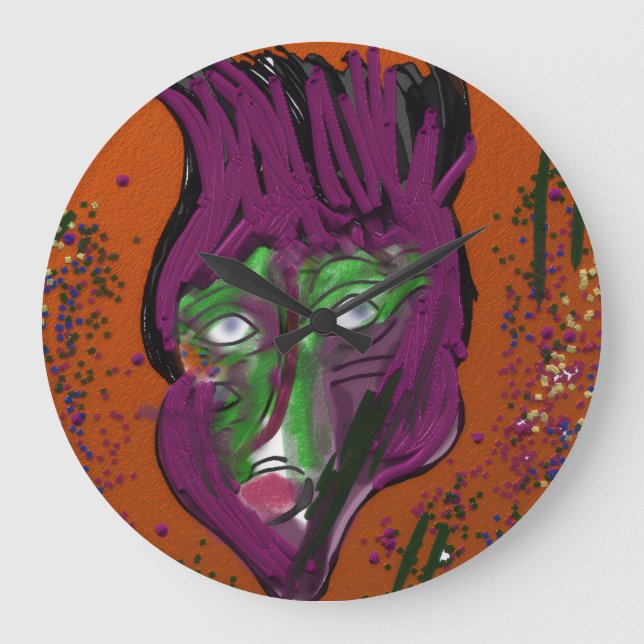 Relógio Grande Wacky Cartoon  (Frente)