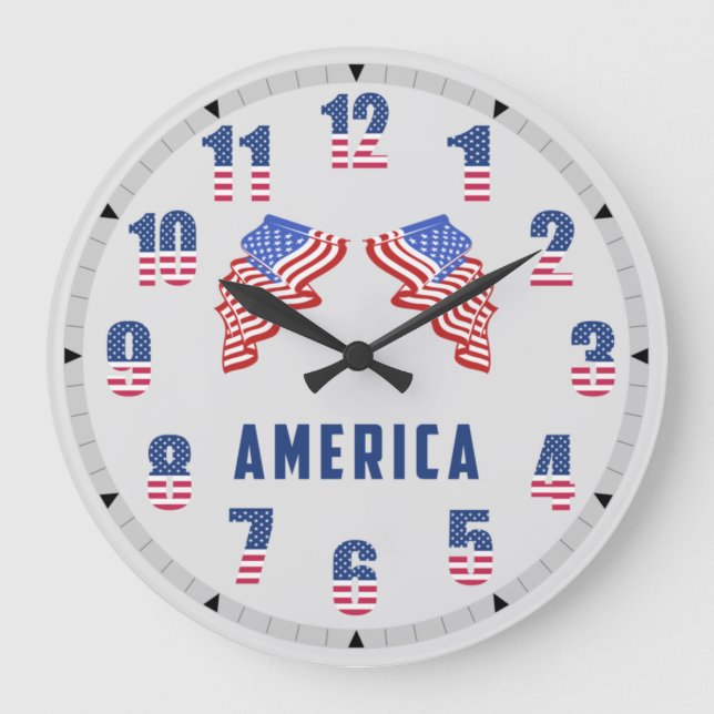 Relógio Grande Wall clock, América (Frente)