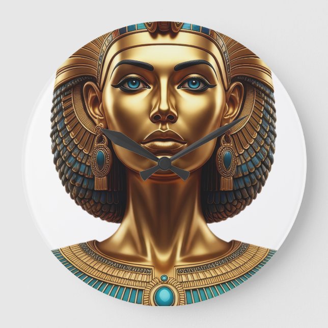 Relógio Grande Wall Clock Queen Cleopatra  (Frente)