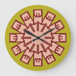 Relógio Grande Wall Clock, um elegante design clássico multicolor