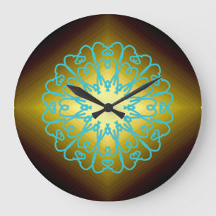Relógio Grande Wall Clock, um elegante design clássico multicolor