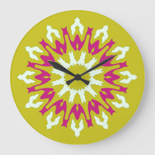 Relógio Grande Wall Clock, um elegante design clássico multicolor