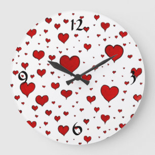 Relógio Grande Wall To Wall Love Wall Clock