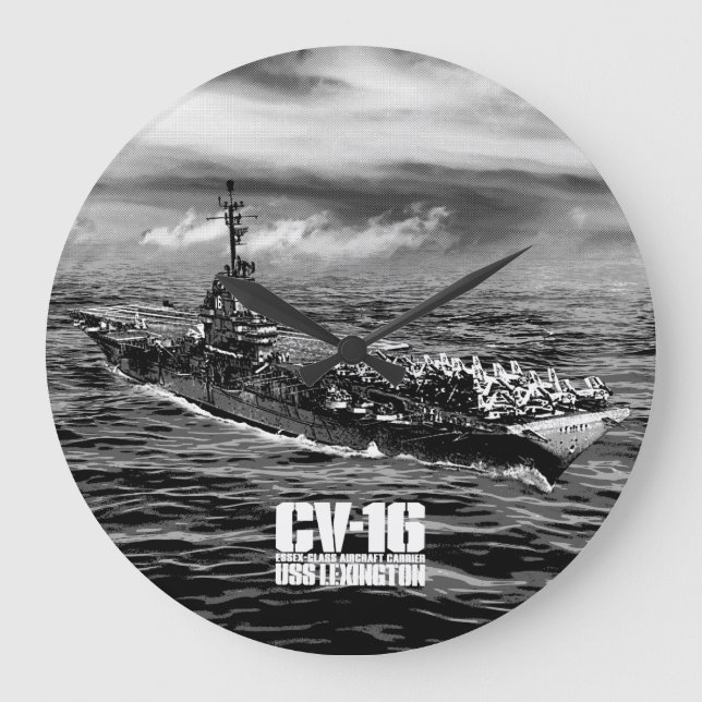 Relógio Grande Wallclock de Lexington Aif do porta-aviões (Frente)