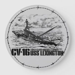 Relógio Grande Wallclock de Lexington Aif do porta-aviões