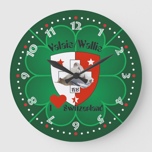 Relógio Grande Wallis Valais Schweiz Suisse Uhr (Frente)