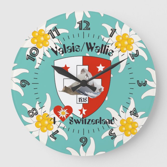 Relógio Grande Wallis Valais Schweiz Suisse Uhr (Frente)