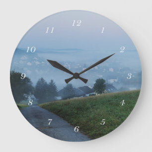 Relógio Grande Wanduhr Herbstmorgen im Siegerland