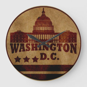 Relógio Grande Washington DC Vintage