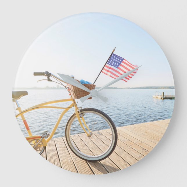 Relógio Grande Water | Bicycle By the Lake (Frente)