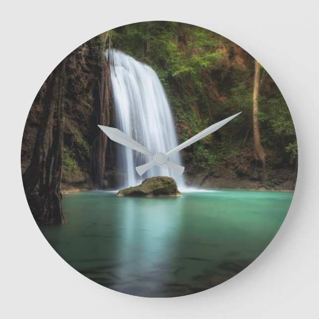 Relógio Grande Waterfalls | Erawan Waterfall, Thailand (Frente)