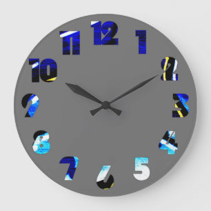 Relógio Grande Wcn de Sobreposição de Número do Grafite 15