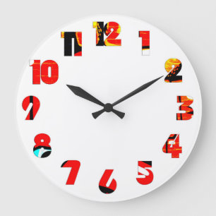 Relógio Grande wcna de Sobreposição do Número do grafite 19