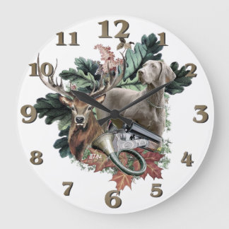 Relógio Grande  Weimaraner 