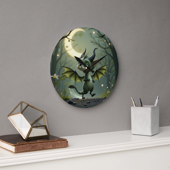 Relógio Grande Where moonbeams dance, little mischief awakens.  (Escritório)