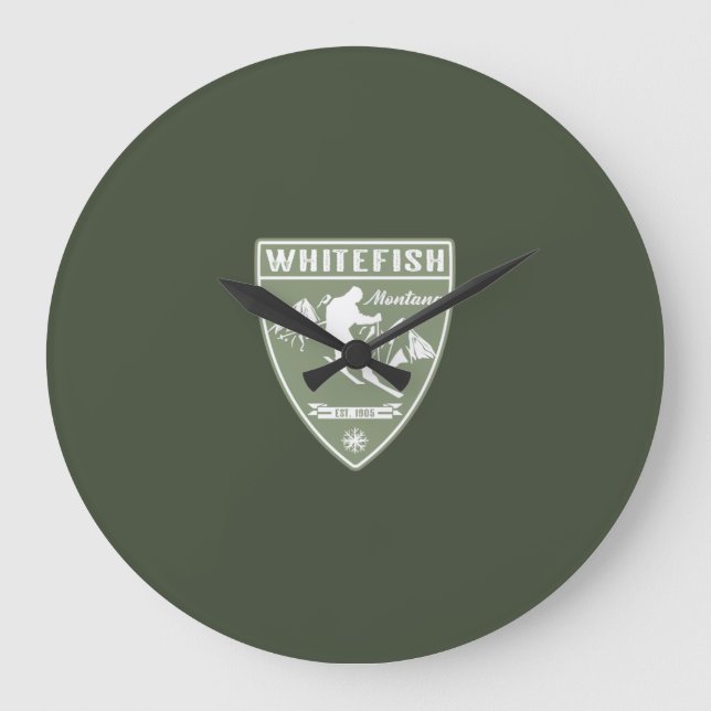 Relógio Grande Whitefish Montana (Frente)