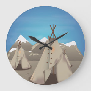 Relógio Grande Wigwam - tipi