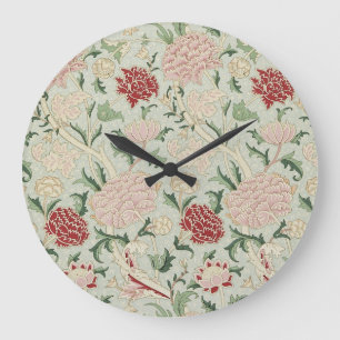Relógio Grande William Morris Cray Floral Pre-Raphaelite Vintage
