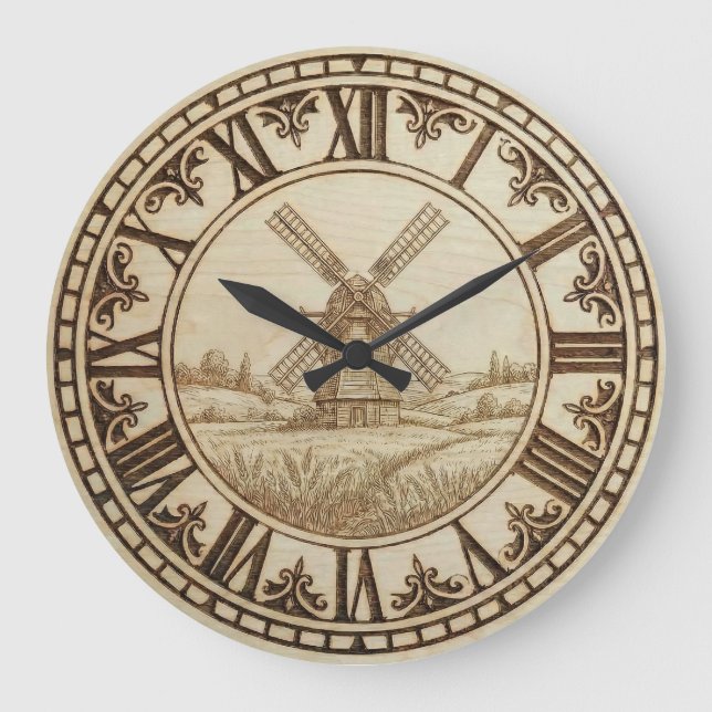 Relógio Grande Windmill - Wall Clock  (Frente)