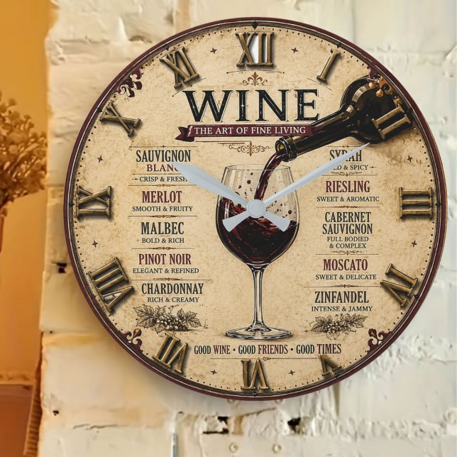 Relógio Grande Wine Guide The Art of Fine Living  (Criador carregado)