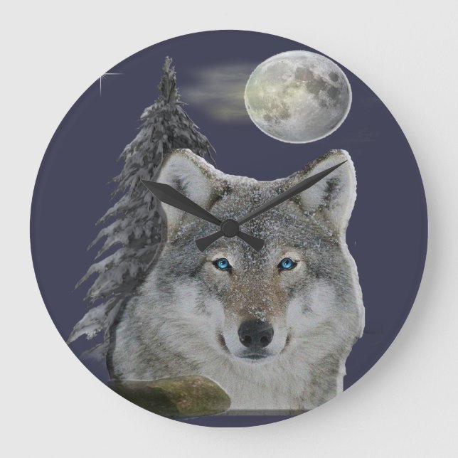 Relógio Grande wolf clocks (Frente)