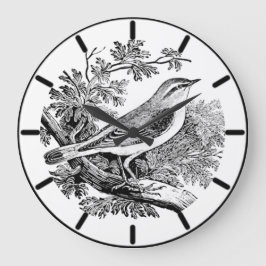 Relógio Grande Wood Warbler - Bird Large Clock