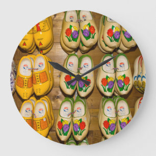 Relógio Grande Wooden Shoes, Compro holandês Village, Noordhuize