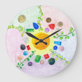 Relógio Grande World Within Gems and Pearls Clock