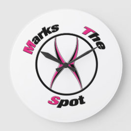 Relógio Grande X marca o ponto