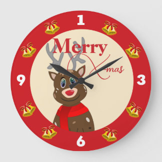 Relógio Grande X-mas com uma alegria