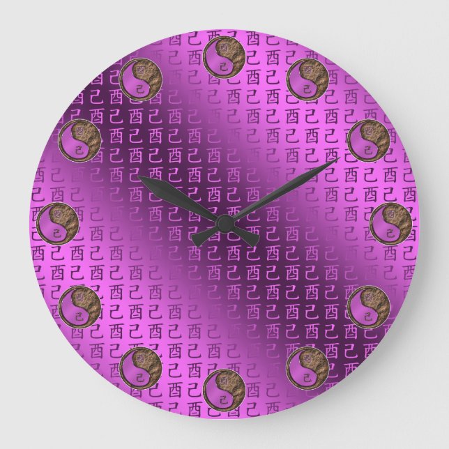 Relógio Grande Year of the Earth Rooster (Frente)