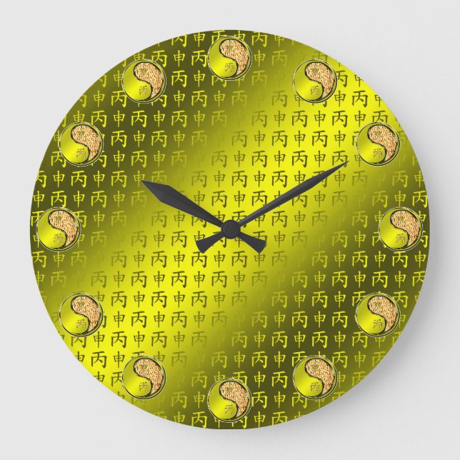 Relógio Grande Year of the Fire Monkey (Frente)