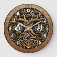 Yggdrasil Viking Tree of Life Large Clock